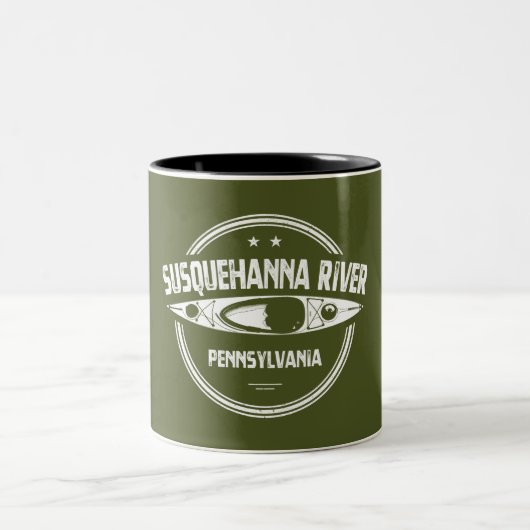 Susquehanna River, Pennsylvania Zweifarbige Tasse (Mittel)