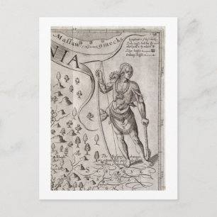 Susquehannock-Kriegerin, Details aus der Karte von