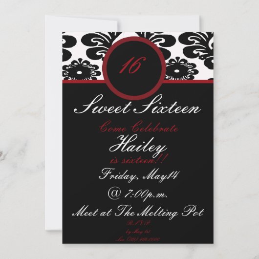 süß16... einladung (Vorderseite)