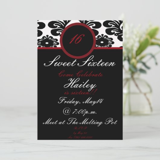 süß16... einladung (Stehend Vorderseite)