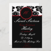 süß16... einladung (Vorne/Hinten)