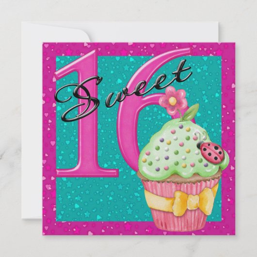 Süß 16 einladung (Vorderseite)