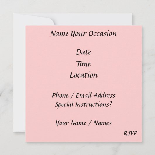 Süß 16 einladung (Rückseite)