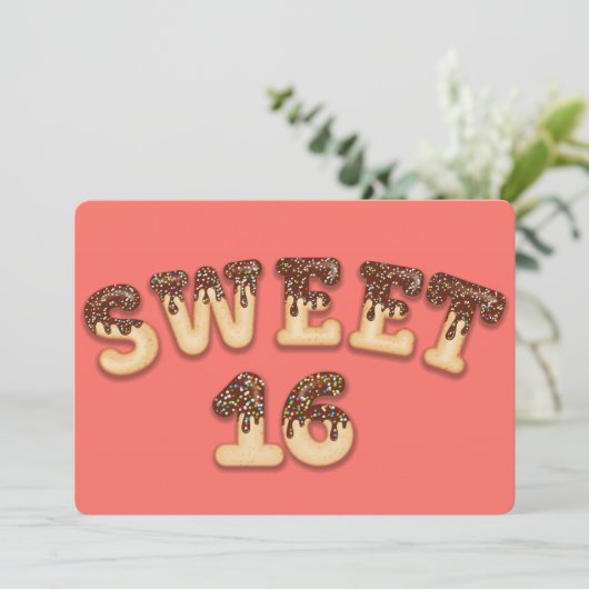 Süß 16 feiertagskarte (Stehend Vorderseite)