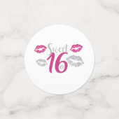 Süß 16 konfetti (Klein Vorderseite)