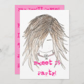 Süß 16 Party!Einladungen Einladung (Vorne/Hinten)