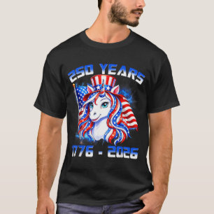 Süß 250 Amerika Jahre 1776 2026 Einhorn Kleinkinde T-Shirt