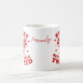 süß, aber ein wenig dreckiger lustiger Spaß Zitat  Kaffeetasse (Mittel)