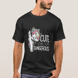 Süß Aber Gefährlich Karate Taekwondo Lustig Für Mä T-Shirt