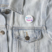 Süß aber Psycho-Hase  Button (Beispiel)