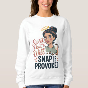 Süß, aber schnappt zu, wenn provoziert, lustiger M Sweatshirt
