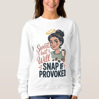 Süß, aber schnappt zu, wenn provoziert, lustiger M Sweatshirt