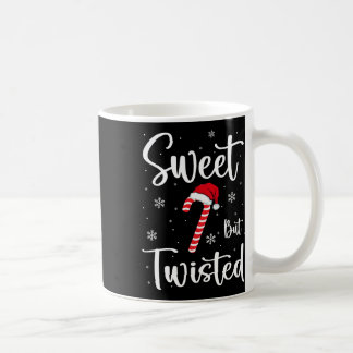 Süß aber verdreht lustiger Weihnachten Zuckerrohr  Kaffeetasse