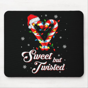 Süß aber verdreht lustiger Weihnachten Zuckerrohr Mousepad