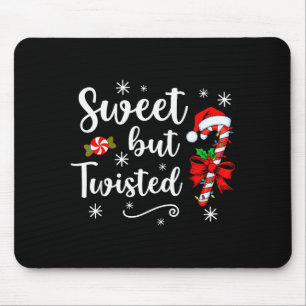 Süß aber verdreht lustiger Weihnachten Zuckerrohr Mousepad