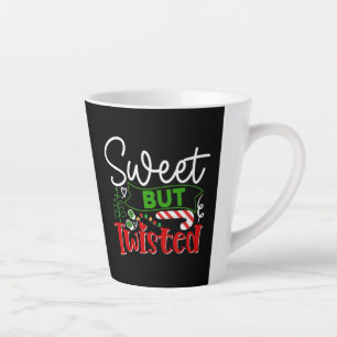 Süß aber verdreht lustiger Weihnachts-Candy Cane Milchtasse