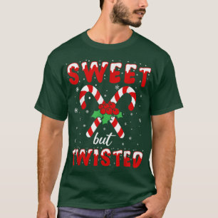 Süß aber verdreht Weihnachten Zuckerstange 1629 T-Shirt