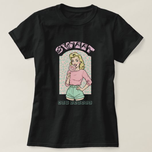 Süß aber wild T-Shirt (Design vorne)