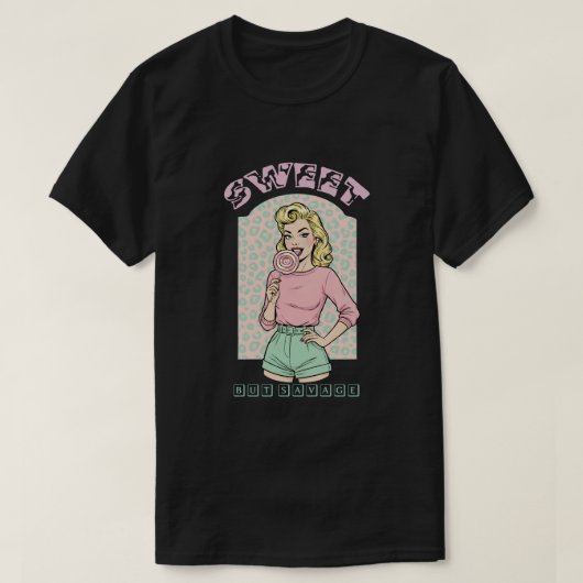 Süß aber wild T-Shirt (Design vorne)