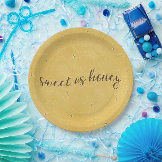 Süß als Honig Pappteller (Party)