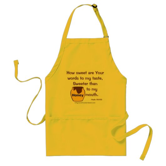 Süß als Honig zu meinem Mund anpassen Schürze (Vorne)