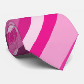 Süß als Kirschen (rosa gestreiftes Muster) Krawatte (Gerollt)