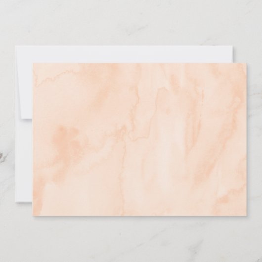 Süß als Pfirsich dritter Geburtstag Einladung (Rückseite)