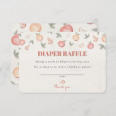 süss als Pfirsichdiaper Einladung einfügen (Vorne/Hinten)