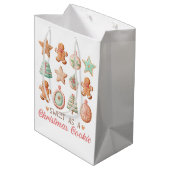 Süß als Weihnachtskeks Mittlere Geschenktüte (Rückseite Schrägansicht)