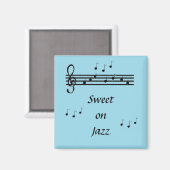 Süß auf Jazz - Magnet (Vorderseite/Rückseite)