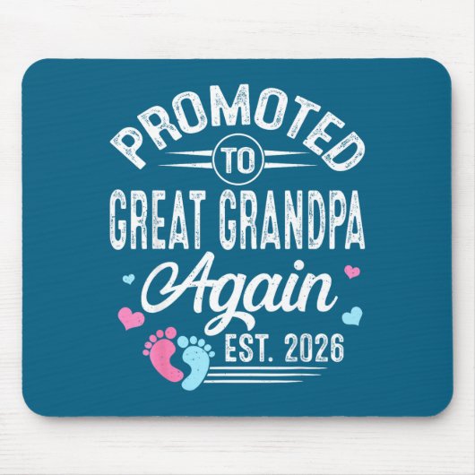 Süß beförderte Ururgroßvater erneut Est Mousepad (Vorne)