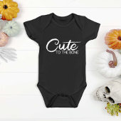 Süß bis auf die Knochen Schwarz Baby Strampler