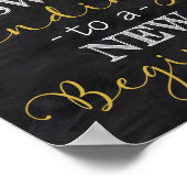 Süß bis zu einem neuen Beginnposter Poster (Ecke)