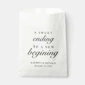 Süß bis zu einem neuen Beginnsack der Gastgeschenk Geschenktütchen (Vorderseite)