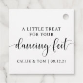 Süß bis zu einer neuen Gastgeschenk Hochzeit Geschenkanhänger (Rückseite)