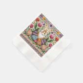 Süß/Bunte Frühlings-/Oster Fair Isle Serviette (Ecke)