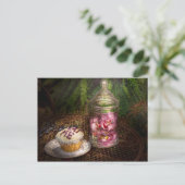 Süß - Cupcake - Iss ich Postkarte (Stehend Vorderseite)