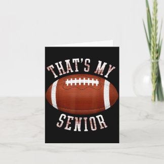 Süß, das ist mein Senior da draußen Football-Mama  Karte