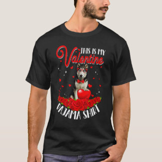 Süß, das ist mein Valentins-Pyjama Sibirischer Hus T-Shirt