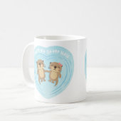 Süß Du bist meine Otter-Hälfte Liebeswitz Humor Ta Kaffeetasse (Vorderseite Links)