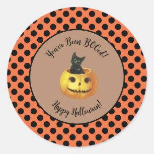 Süß Du wurdest BOOed Halloween Runder Aufkleber