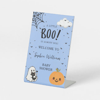 Süß Ein kleiner Schreck ist bald fällig Baby-Party Sockelschild