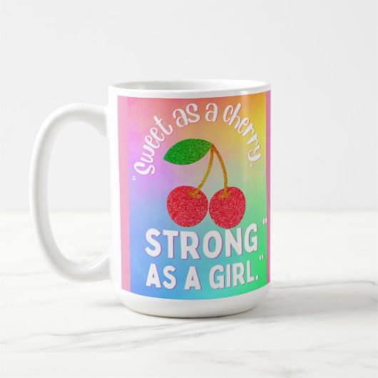 Süß eine Kirsche Kaffeetasse (Links)