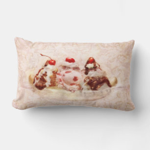 Süß - Eiscreme - Bananensplit Lendenkissen