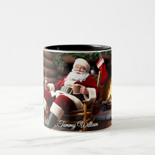 Süß Festlich Retro Traditionell Weihnachten Zweifarbige Tasse