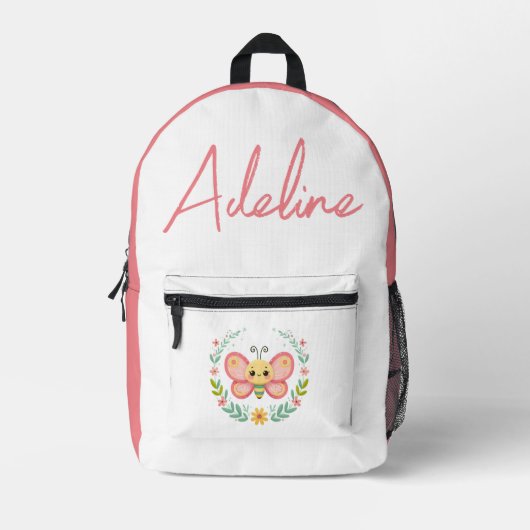 Süß, Frühling/Schmetterling Bedruckter Rucksack (Vorderseite)