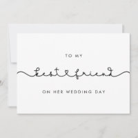 Süß für meine beste Freundin an ihrem Hochzeitstag