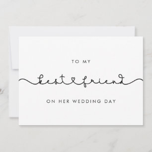 Süß für meine beste Freundin zum Hochzeitstag Kart Einladung