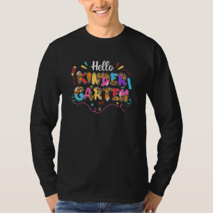 Süß Hallo Kindergarten-Team Lehrer Schüler Rücken T-Shirt