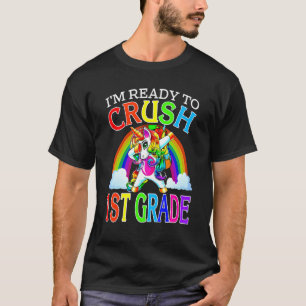 Süß, ich bin bereit, die 1. Klasse Einhorn zurück  T-Shirt